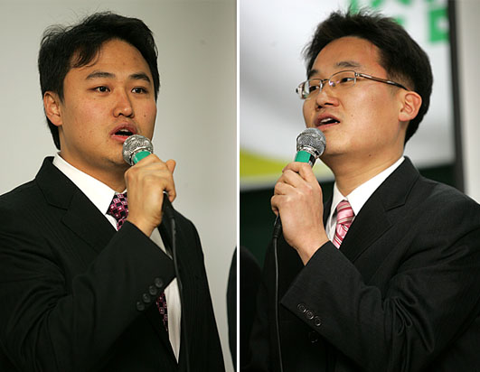 (왼쪽부터)7기 서청 송현석 의장. 이성찬 부의장. [사진-통일뉴스 김주영 기자]