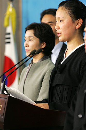 한현주 학생은 재일동포 3세이다.[사진-통일뉴스 김주영 기자]