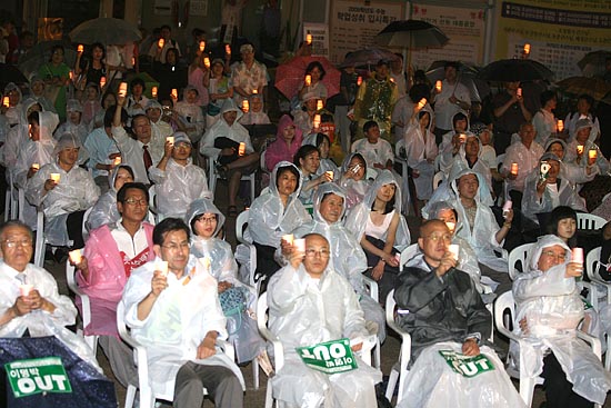이날 문화제에는 서울교육감 선거에 출마한 주경복 후보도 참석했다.[사진-통일뉴스 조성봉 기자]