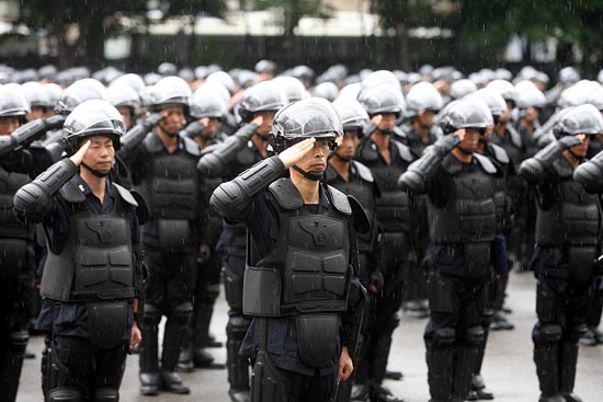 '경찰관 기동대'는 총 17개 기동대 규모로 990명이며. 이중 13개 부대는 전의경의 축소를 대신해 신설됐고, 4개 부대는 여경기동대 1개를 포함해 기존 경찰관 부대를 재편한 것이다. [사진-통일뉴스 조성봉 기자]