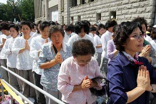 '범불교도대회'참석한 불자들의 모습.[사진-통일뉴스 조성봉 기자]