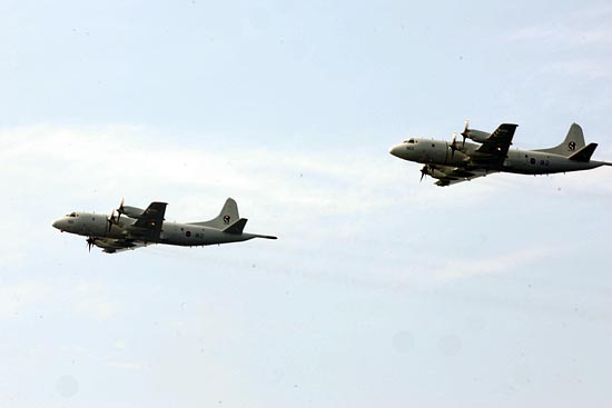 항공기 기동사열.[사진-통일뉴스 조성봉 기자]