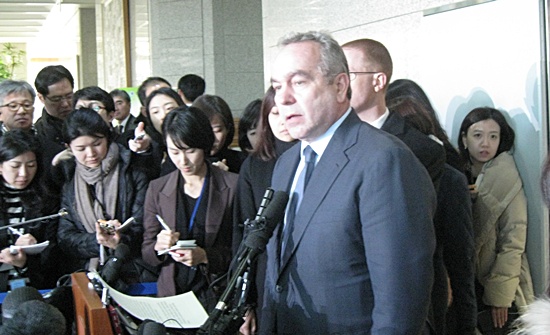 2012년 1월 한국을 방문했던 커트 캠벨 당시 미 국무부 동아태 차관보. [통일뉴스 자료사진]