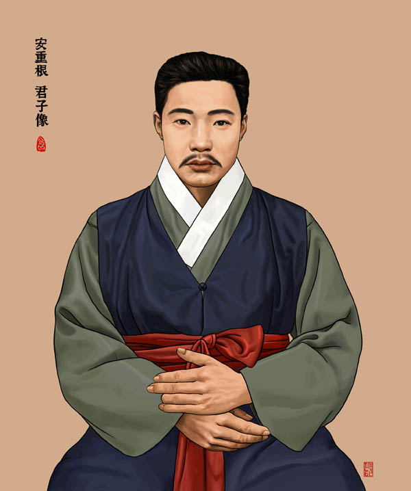 안중근 초상/심규섭/디지털그림/2021. [자료사진 - 심규섭]