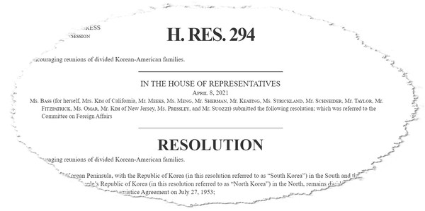 H.Res.294. [출처 - congress.gov / 효과 - 이영재]