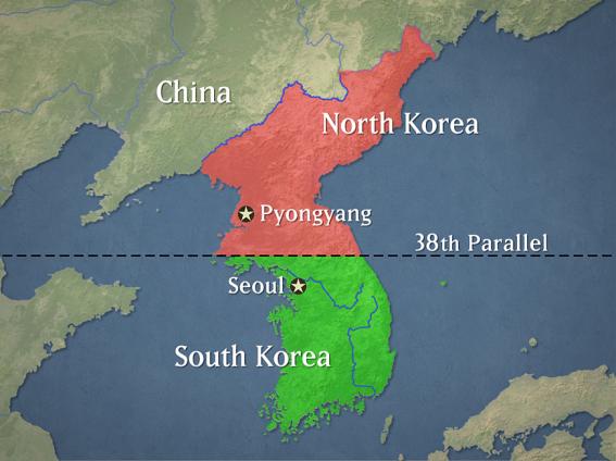 대한민국과 조선민주주의인민공화국, 두 개의 분단국가.