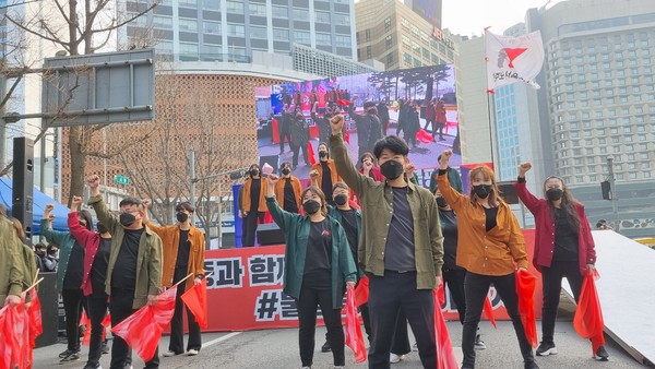 문예단 공연. [사진-통일뉴스 이승현 기자]