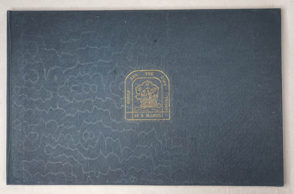 영국인 맥레오드(McLeod)가 일본 요코하마에서 일본과 한국의 역사를 연구하여 1879년에 발행한 『Korea and the ten lost tribes of Israel., with Korean, Japanese and Israelitish Illustrations.(한국과 이스라엘의 잃어버린 열 지파, 한국, 일본, 이스라엘 삽화와 함께)』 표지. 하드카버, 1879년, 1책, 크기 : 28.5×17.8 cm. 필자 소장본. [사진제공 - 이양재]