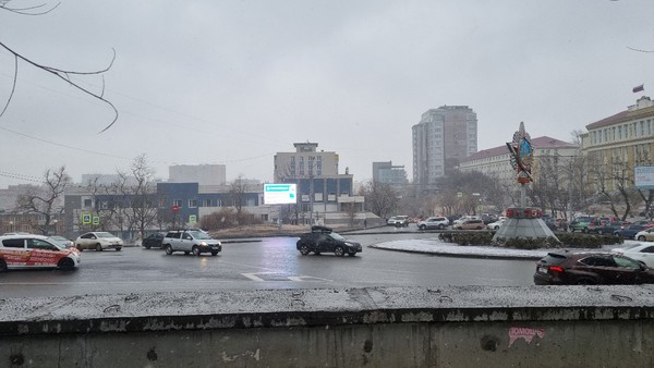 눈 내리는 블라디보스토크 시내 [사진-통일뉴스 이승현 기자]