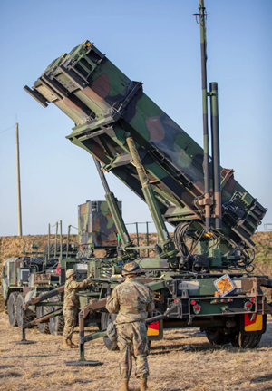 17일 주한미군이 공개한 패트리어트 포대. [사진출처-주한미군사령부]