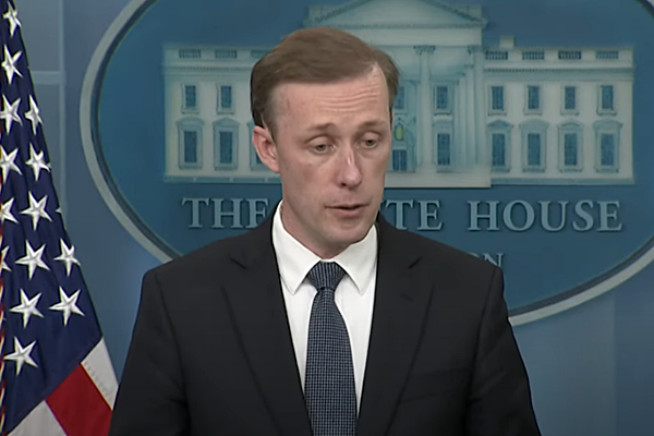 18일 바이든 대통령의 한.일 순방 관련 사전 브리핑 하는 설리번 보좌관. [사진 갈무리-백악관 유튜브]