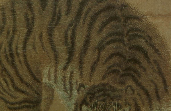 호랑이 털을 한올 한올 세밀하게 그렸다. 하지만 이 기법은 김홍도가 즐겨 쓰는 화법이 아니다. 오히려 기본에 충실하면서 완성도를 높이는 수단으로 사용했다. [사진 제공 - 심규섭]