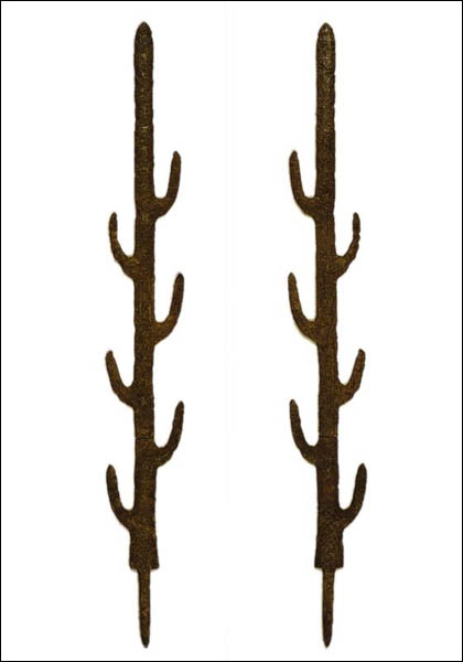 『칠지도(七支刀)』 앞 뒷면, 백제, 5세기로 추정. 일본 천리시(天理市)의 석상신궁(이소노카미 신궁, 石上神宮)에 전해져 오는 철제 칼. (사진은 모조품) [사진 제공 - 이양재]