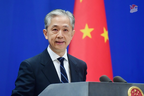 왕원빈 중국 외교부 대변인. [사진출처-중국 외교부]