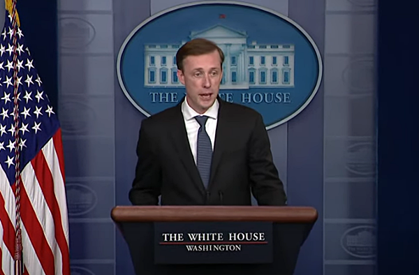 설리번 미 국가안보보좌관. [사진 갈무리-백악관 유튜브]