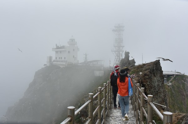 동도 정상에 있는 경북지방경찰청 독도경비대