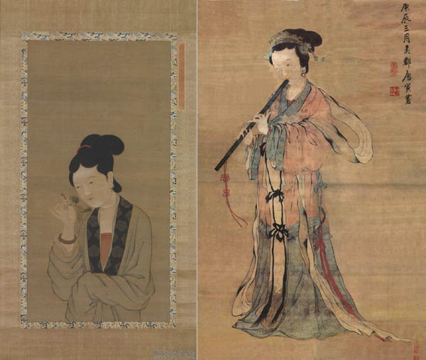 중국 사녀도의 전통은 위진남북조시대(3~6세기)까지 거슬러 올라간다. 사녀(仕女)는 벼슬을 가진 여성으로 궁녀를 뜻한다. 이후 사녀도는 궁녀뿐만 아니라 미인을 뜻하는 개념으로 확장되었다. [사진 제공 - 심규섭]