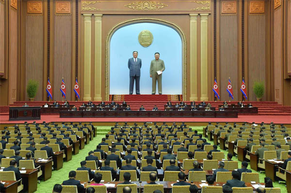 지난 2022년 9월 8일 진행된 북한 최고인민회의 제14기 제7차 회의. [자료사진-통일뉴스]