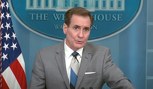 12일 브리핑하는 커비 미 백악관 NSC 조정관. [사진 갈무리-백악관 유튜브]