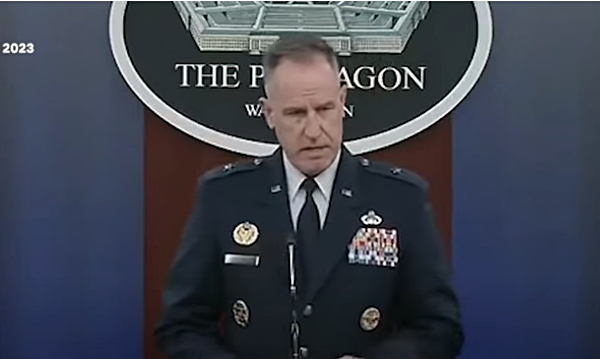 패트릭 라이더 미 국방부 대변인. [사진 갈무리-미 국방부 유튜브]