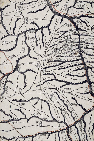 『대동여지도 고성군』, 서울대학교 규장각 소장. 1861년 초판본, 목판본. [사진 제공 - 이양재]