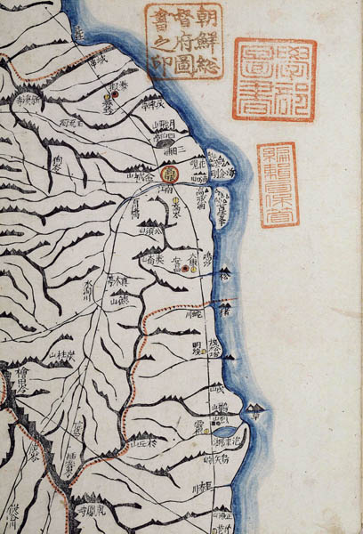 『대동여지도 고성군』, 서울대학교 규장각 소장. 1861년 초판본, 목판본. [사진 제공 - 이양재]