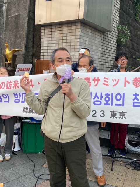 사상운동 도마츠 카츠노리 씨. [사진-통일뉴스 박명철 통신원]