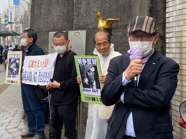 연설하는 사노 미치오 교수. [사진-통일뉴스 박명철 통신원]