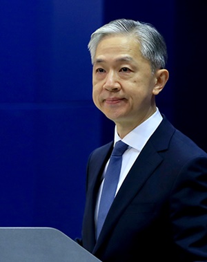 왕원빈 중 외교부 대변인. [사진출처-중 외교부]