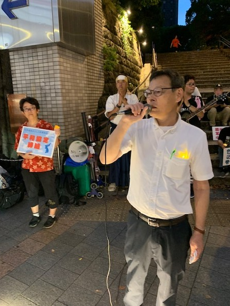 집회는 한통련 박남인 부의장의 사회로 진행되었다. [사진-통일뉴스 박명철 통신원]