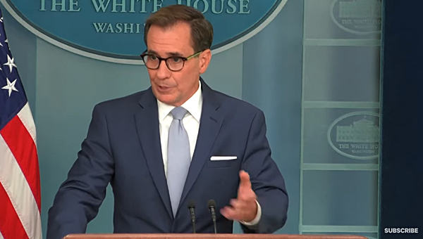 존 커비 미 백악관 NSC 조정관. [사진 갈무리-백악관 유튜브]