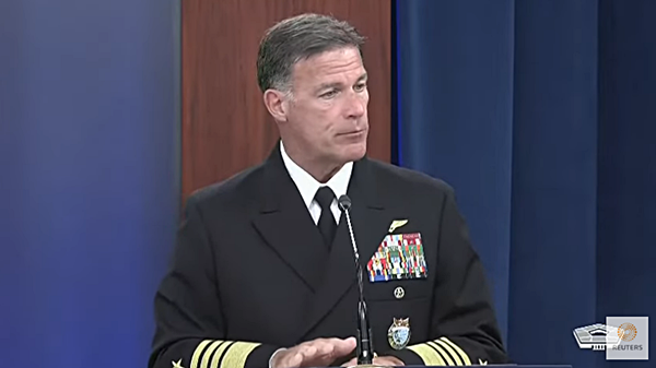 17일 브리핑하는 아퀼리노 미 인태사령관. [사진 갈무리-로이터 유튜브]