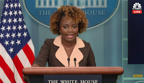 장-피에르 미 백악관 대변인. [사진 갈무리-CNBC 유튜브]
