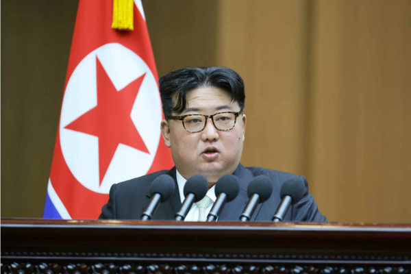 김정은 북한 국무위원장은 올해 1월 15일 최고인민회의 시정연설에서 대남노선 전환을 보다 확고하게 밝혔고, 핵무기 증산과 정찰위성 추가 발사도 천명했다. [자료사진 - 통일뉴스]