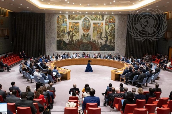 14일 이란의 이스라엘 공격을 다루기 위한 안보리 긴급회의가 열렸다. [사진-안보리]