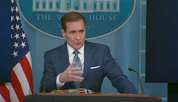 존 커비 미 백악관 국가안보소통보좌관. [사진 갈무리-백악관 유튜브]