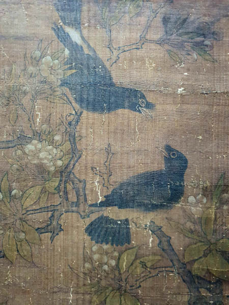 구관조 부분, 상당한 공필화 필력을 보여 준다. [사진 제공 – 이양재]