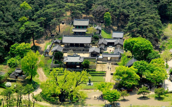 1947년 7.27 전국적으로 벌어진 군중대회 직후 미군정은 대대적인 탄압에 나섰고, 할아버지는 아버지와 가족을 데리고 대구광역시 달성군 구지면 도동의 처가로 피신했다. 아버자의 외가는 한훤당 김굉필 선생의 후손으로 서흥 김씨 집안이었다. 사진은 김굉필 선생의 학덕을 기리기 위해 세운 도동서원. [사진 제공 – 안영민]