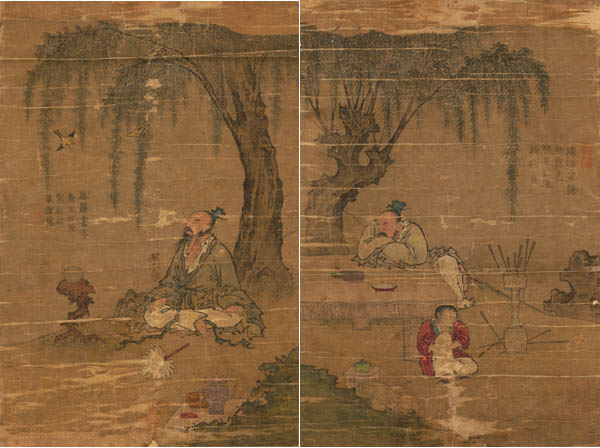 「필자미상 선인도」, 견본채색, 42.4×25.2cm, 국립중앙박물관 소장. [사진 제공 – 이양재]