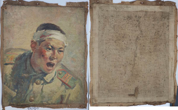 「병사(습작)」, 리쾌대, 유화, 1958년, 43×35.5cm. [사진 제공 – 이양재]