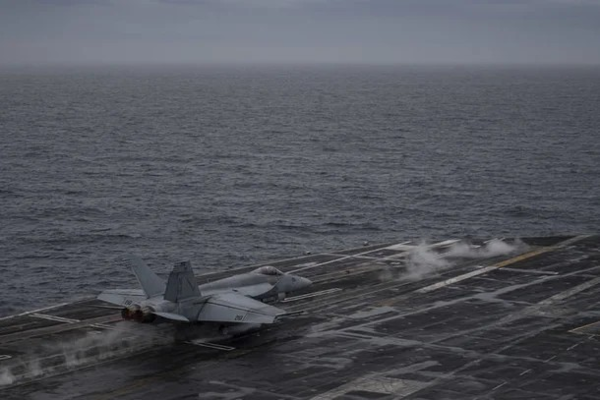 지난 28일 제주 남방 공해상에서 진행된 한미일 다영역 연합훈련 '프리덤 에지' 모습 [사진출처-미군 해군]