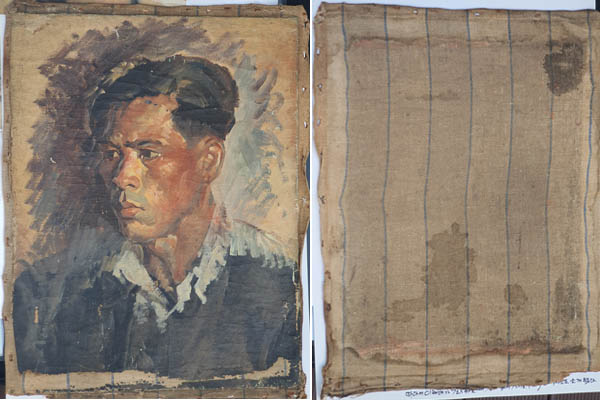 「리병효 초상」, 리쾌대, 1963년, 유화, 48.5×37.9cm. [사진 제공 – 이양재]