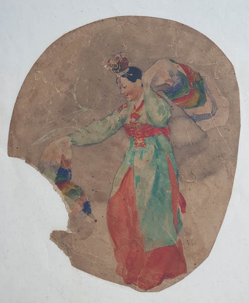 그림③ 「춤」, 리쾌대, 수채화, 1958년, 23×19cm. [사진 제공 – 이양재]