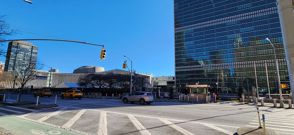 뉴욕 유엔 본부 건물 주변 [사진-임영태]