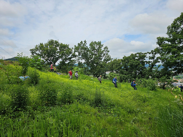 길찾기. [사진 제공-통일뉴스백두대간종주대]