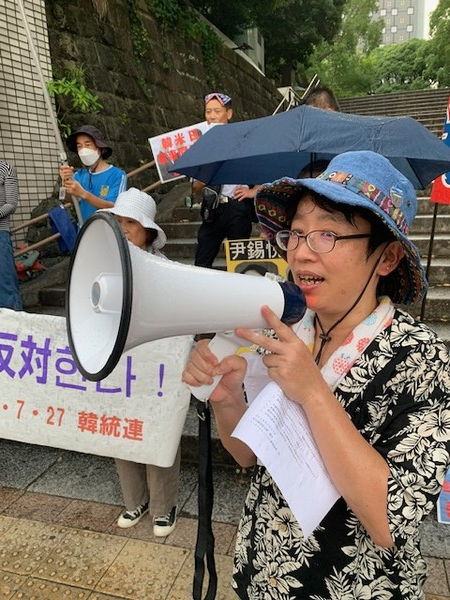 부락해방공투  와타나베 씨. [사진-통일뉴스 박명철 통신원]