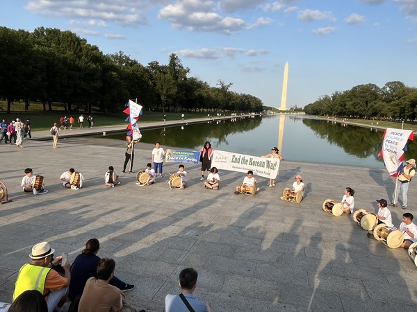 풍물패 공연이 이어졌다. [사진-통일뉴스 김갑송 통신원]