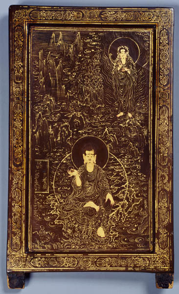 「고려태조 담무갈보살 예배도(高麗太祖 曇無竭菩薩 禮拜圖)」, 노영(魯英) 작, 1307년. 국립중앙박물관 소장. [사진 제공 – 이양재]