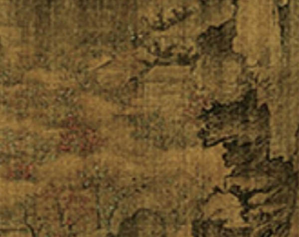 「몽유도원도」 부분, 견본채색. 사람이 없다. [사진 제공 - 이양재]