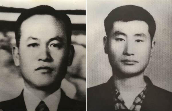 4.19에서 남민전까지, 안재구 교수가 가장 치열하게 살았던 20년 속에 가장 강렬한 존재로 남아 있는 동지가 남민전의 이재문(왼쪽), 인혁당 민청학련의 여정남이다. [사진 제공 – 안영민]